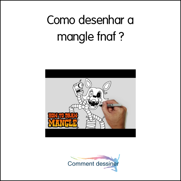 Como desenhar a mangle fnaf